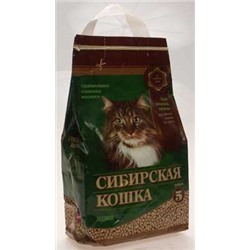 Наполнитель Сибирская кошка 5л "Лесной" древесный для кошек