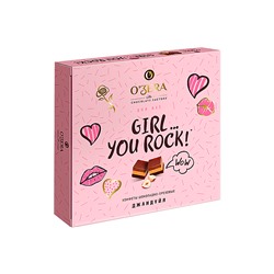 «O'Zera», конфеты шоколадно-ореховые «О'Зera» Girl… You Rock, 98 г