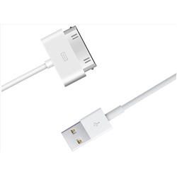 L76(1) Шнур для устройств Apple iPhone 4, 4S, iPad 1-3, USB-A - Apple-30pin кабель для зарядки айфон и айпад, зарядное устройство для телефона