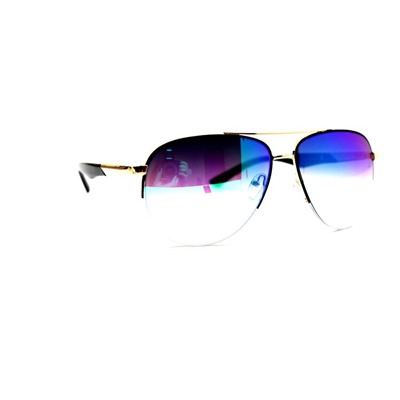 Солнцезащитные очки Kaidai 7036 c3 (золото сине-зеленый)