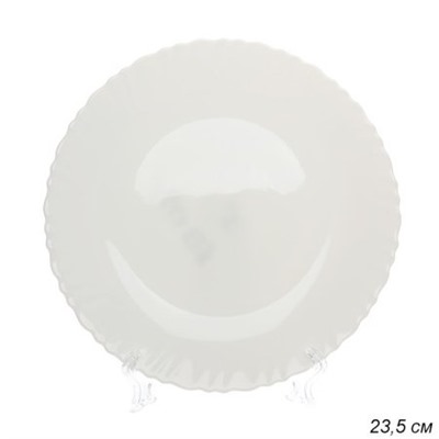 Тарелка 235 мм белая / LXP90 (white) /уп 6/48/