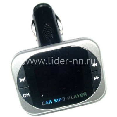 MP3 FM Modulator (USB/Micro SD/дисплей/пульт) черн FM-ZQC