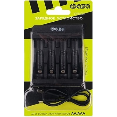 З/у Фаzа B-95USB (б/акк, 2*R3/R6,9V) (40)