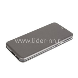 Чехол-книжка для Huawei Honor 9X Lite Brauffen (горизонтальный флип) серебро (пакет)