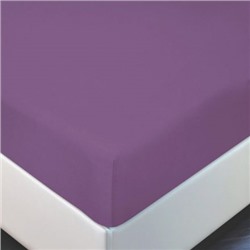 Простыня на резинке трикотажная 160х200 / Violet (фиолетовый)