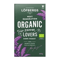 Кофе заварной Löfbergs Lila Next Generation ORGANIC Coffee Lovers Tumma 450 гр