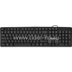 Клавиатура DEFENDER проводная Next HB-440 (черная)