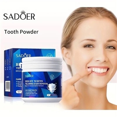 Порошок для отбеливания зубов Sadoer Bright White Yellowing Stain Removal 50g