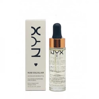 Увлажняющее масло для подготовки к макияжу NYX Rose Gold Elixir, 15 ml
