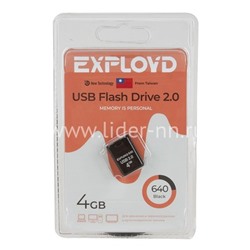 USB Flash 4GB Exployd (640) черный