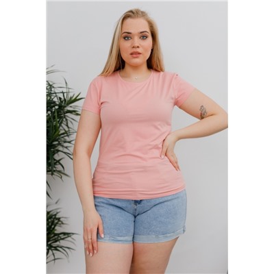 Женская футболка В168 розовая