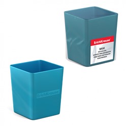 Подставка настольная пластиковая ErichKrause® Base, Ice Metallic, голубая