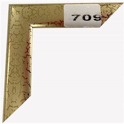 Рамка пластик 21x30 Зебра 2,2мм 709 золото (25)