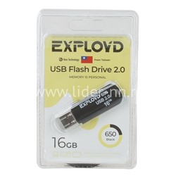 USB Flash 64GB Exployd (650) черный