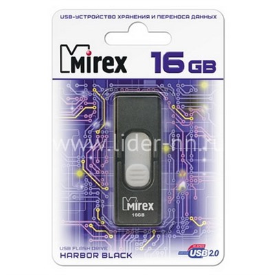 USB Flash 16GB Mirex HARBOR BLACK