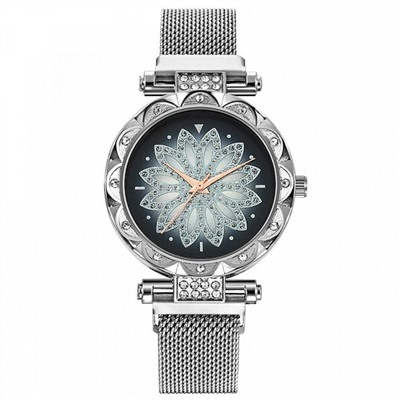 WA070-4 Часы наручные Мандала, цвет серебряный