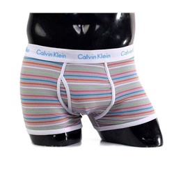 Трусы Calvin Klein 365 полосы сер/гол/бел A075