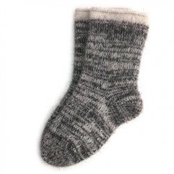 Мужские теплые шерстяные носки цвета темный меланж - 502.14