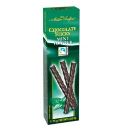 Шоколадные палочки Maitre Truffout ( мята ) 75 гр
