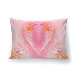 Подушка декоративная с 3D рисунком "Розовый след"