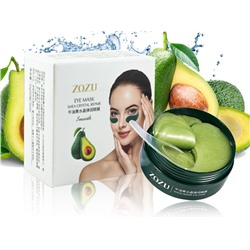 ZOZU Гидрогелевые патчи для глаз с экстрактом Авокадо и маслом Ши Shea Crystal Eye Mask, 60 шт