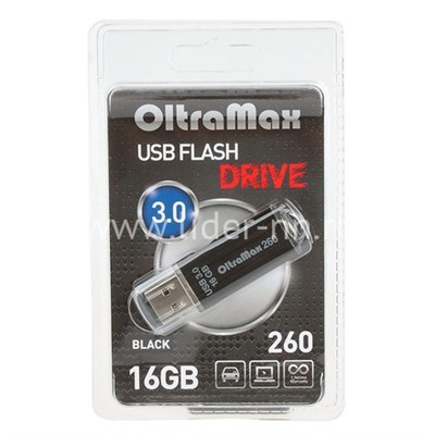 USB Flash 16GB Oltramax (260) черный 3.0