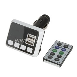 MP3 FM Modulator Allison ALS A12 (2USB/Micro SD/AUX/дисплей/пульт) черный/белый