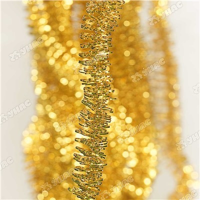 Мишура YТ22-23А золото d-2,5см L2м (барашек)