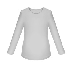 Серый школьный джемпер (блузка)для девочки 802016-ДОШ19