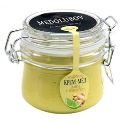 Мёд-суфле Медолюбов лайм с имбирем (бугель) 250мл