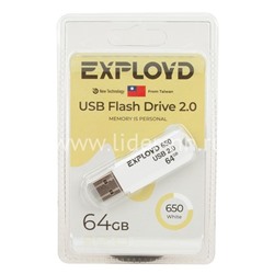 USB Flash 64GB Exployd (650) белый