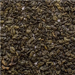 Зеленый с мятой  Зеленый чай ганпаудер с добавлением натуральной мяты.