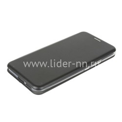 Чехол-книжка для Xiaomi Redmi Mi 10 Lite Brauffen (горизонтальный флип) черная (пакет)