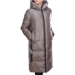 2239 BROWN Пальто женское зимнее AKIDSEFRS (200 гр. холлофайбера)