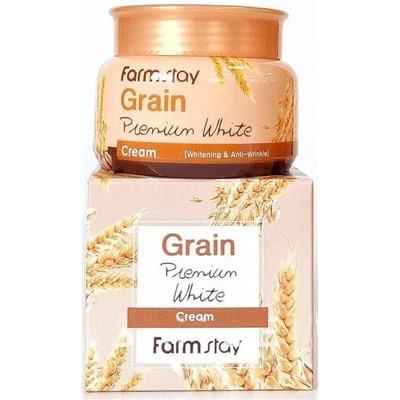 Осветляющий крем с маслом ростков пшеницы FarmStay Grain Premium White Cream, 100g
