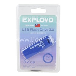 USB Flash 32GB Exployd (610) синий 3.0