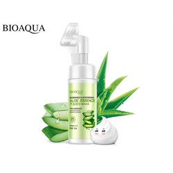 Bioaqua Пенка-мусс для умывания с массажной щеточкой Aloe Vera (5918), 120 ml
