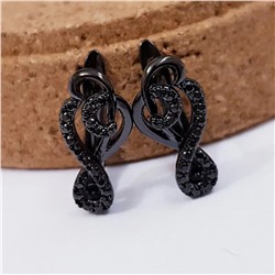 Серьги коллекция Xuping   Black покрытие позолота