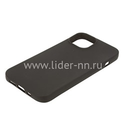 Задняя панель для iPhone 13 Mini 5.4" Силикон матовый (черная)