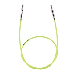 10633 Кабель Neon Green (Неоновый зеленый)  д/создания круговых спиц длиной 60 cm KnitPro
