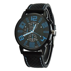 WA036-BL Часы наручные чёрно-синие