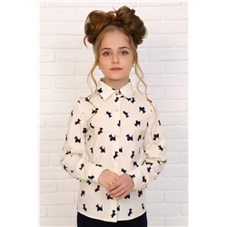 JL-11401/1 Рубашка-блузка для девочки "Терьерры"