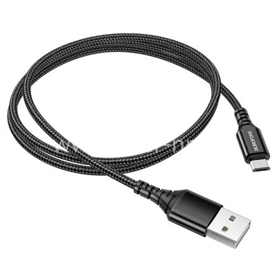 USB кабель micro USB 1.0м BOROFONE BX54 (черный) 2.4A
