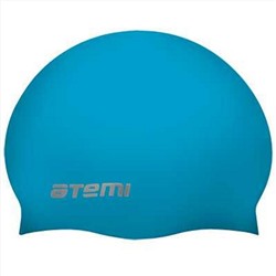 Шапочка для плавания Atemi, TC403, тонкий силикон, голубой