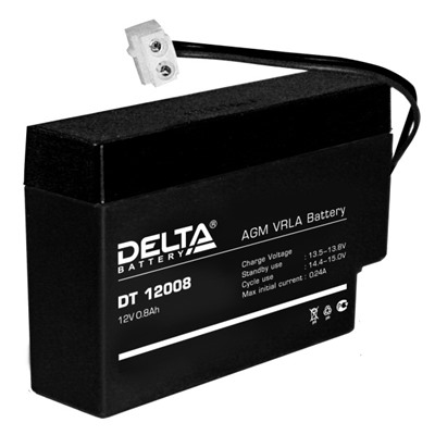 акк. Delta VRLA12- 0,8 (12V, 0,8Ah) (10)