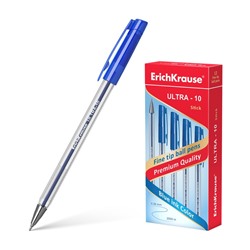 Ручка шариковая ErichKrause® ULTRA-10 Stick Classic, цвет чернил синий 13873