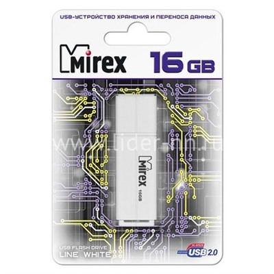 USB Flash 16GB Mirex LINE WHITE