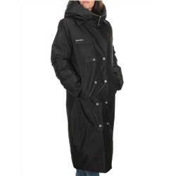 EAC327 BLACK Пальто зимнее женское (200 гр. холлофайбера)