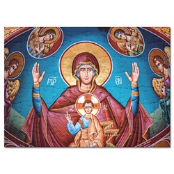 PZG-119 Пазл 201х146мм Богородица с Иисусом
