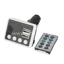 MP3 FM Modulator Allison ALS A13 (2USB/Micro SD/AUX/дисплей/пульт) черный/белый